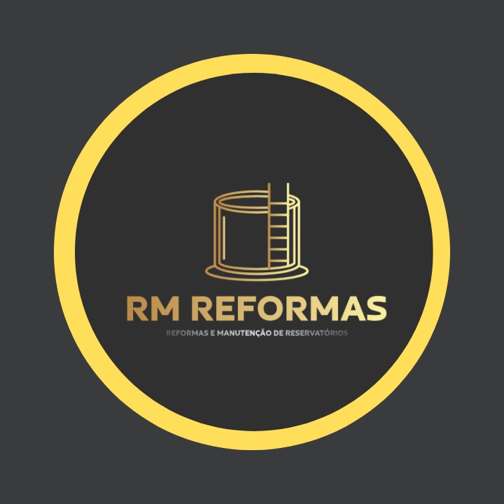 Logo da RM Reformas: especialista em reformas e limpeza de caixas d'água